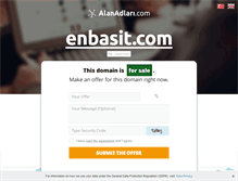 Tablet Screenshot of enbasit.com